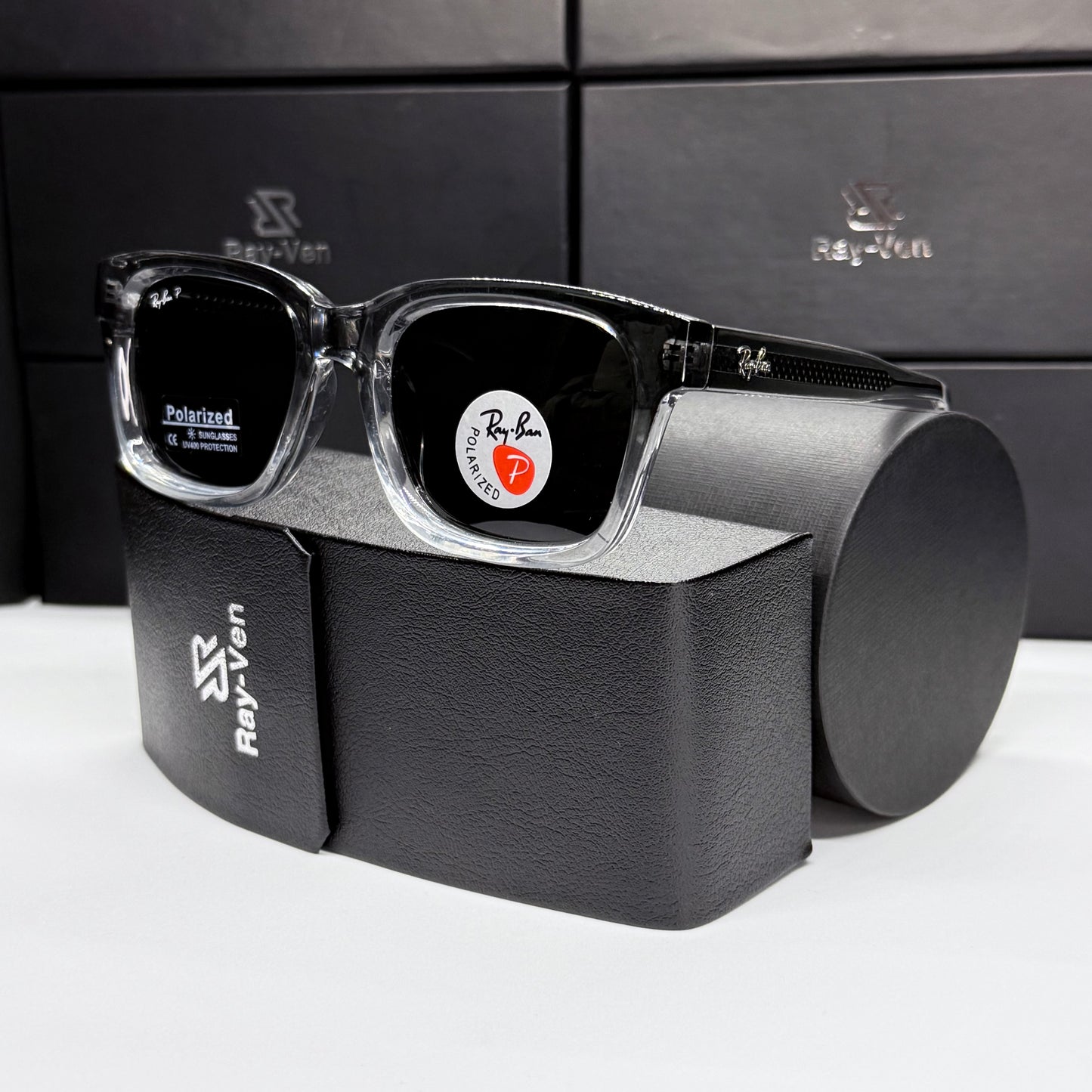 Polarized Wayfarer Classic - نظارة شمسية واي فيرر فاخرة |43| عدسات مستقطبة | إطار أسيتات بمفصلات سوستة
