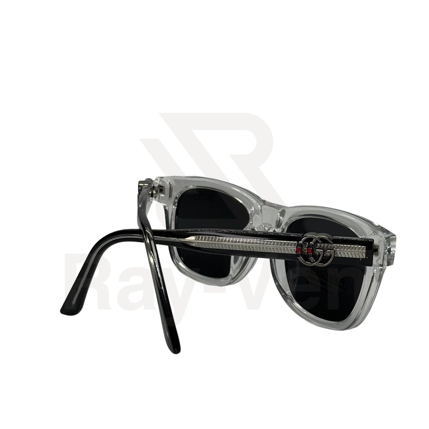 Polarized Acetate Signature | نظارة شمسية مربع فاخرة - عدسات مستقطبة UV400 - إطار أسيتات بمفصلات مميزة