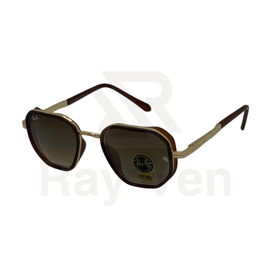 Ray-Ven | Hexagonal Style Sunglasses اطار معدني فخم ((Double Bridge))