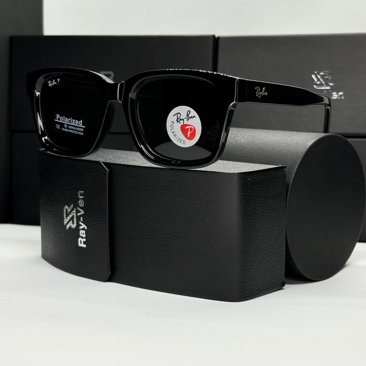 Polarized Wayfarer Classic - نظارة شمسية واي فيرر فاخرة |43| عدسات مستقطبة | إطار أسيتات بمفصلات سوستة