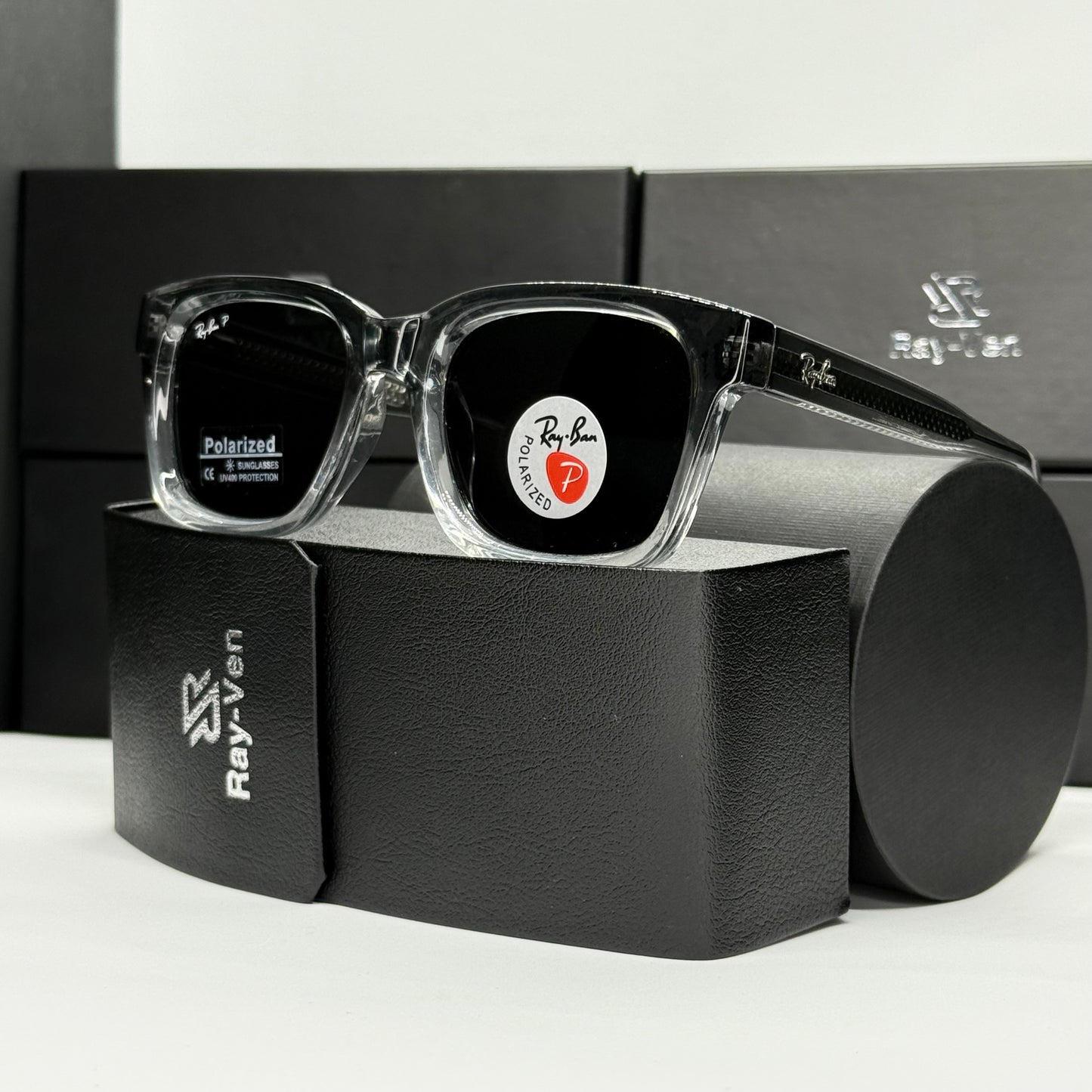 Polarized Wayfarer Classic - نظارة شمسية واي فيرر فاخرة |43| عدسات مستقطبة | إطار أسيتات بمفصلات سوستة