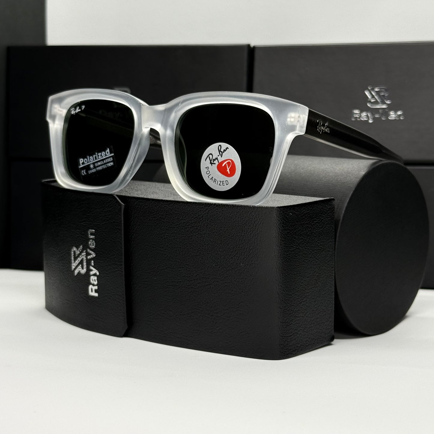 Polarized Wayfarer Classic - نظارة شمسية واي فيرر فاخرة |43| عدسات مستقطبة | إطار أسيتات بمفصلات سوستة
