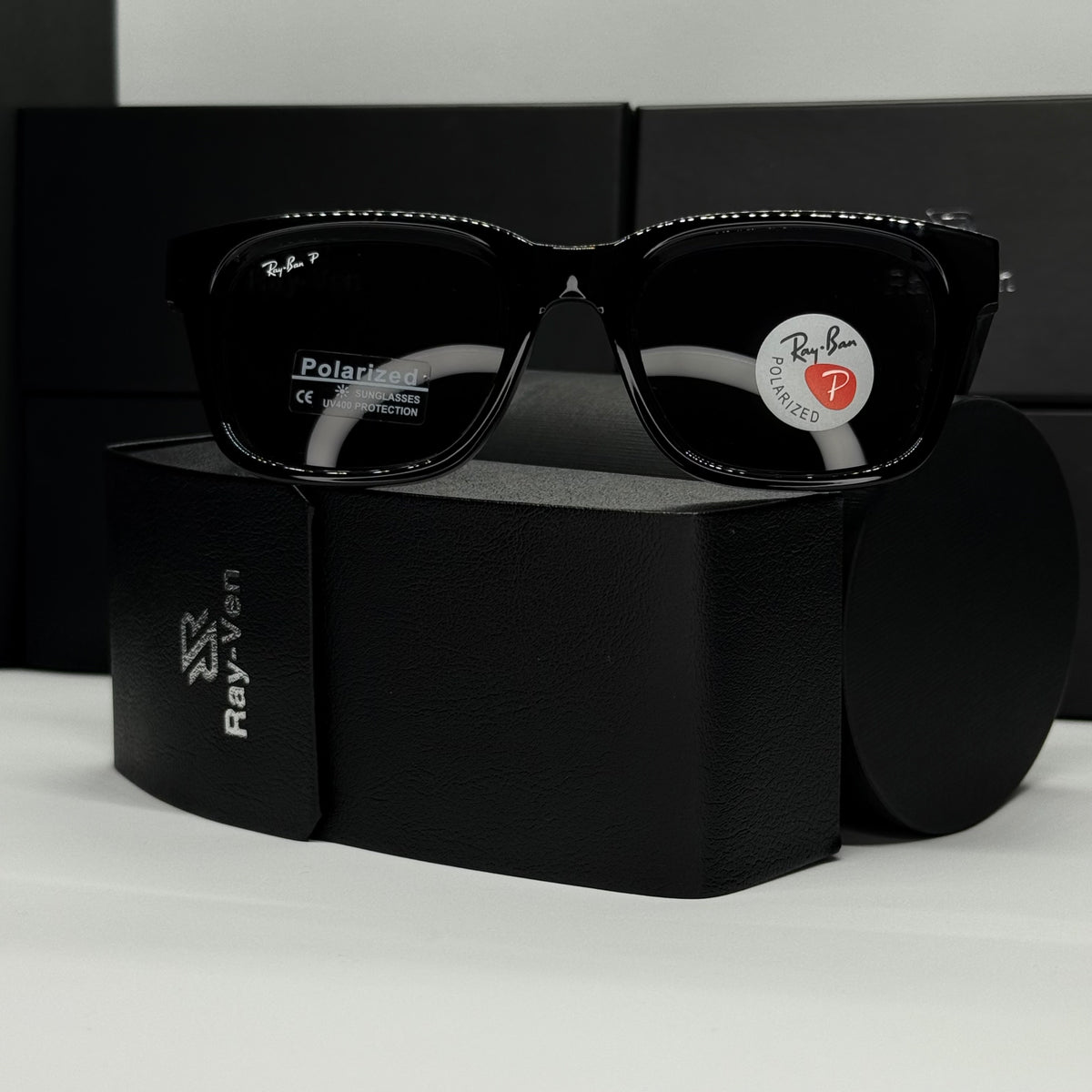Polarized Wayfarer Classic - نظارة شمسية واي فيرر فاخرة |43| عدسات مستقطبة | إطار أسيتات بمفصلات سوستة