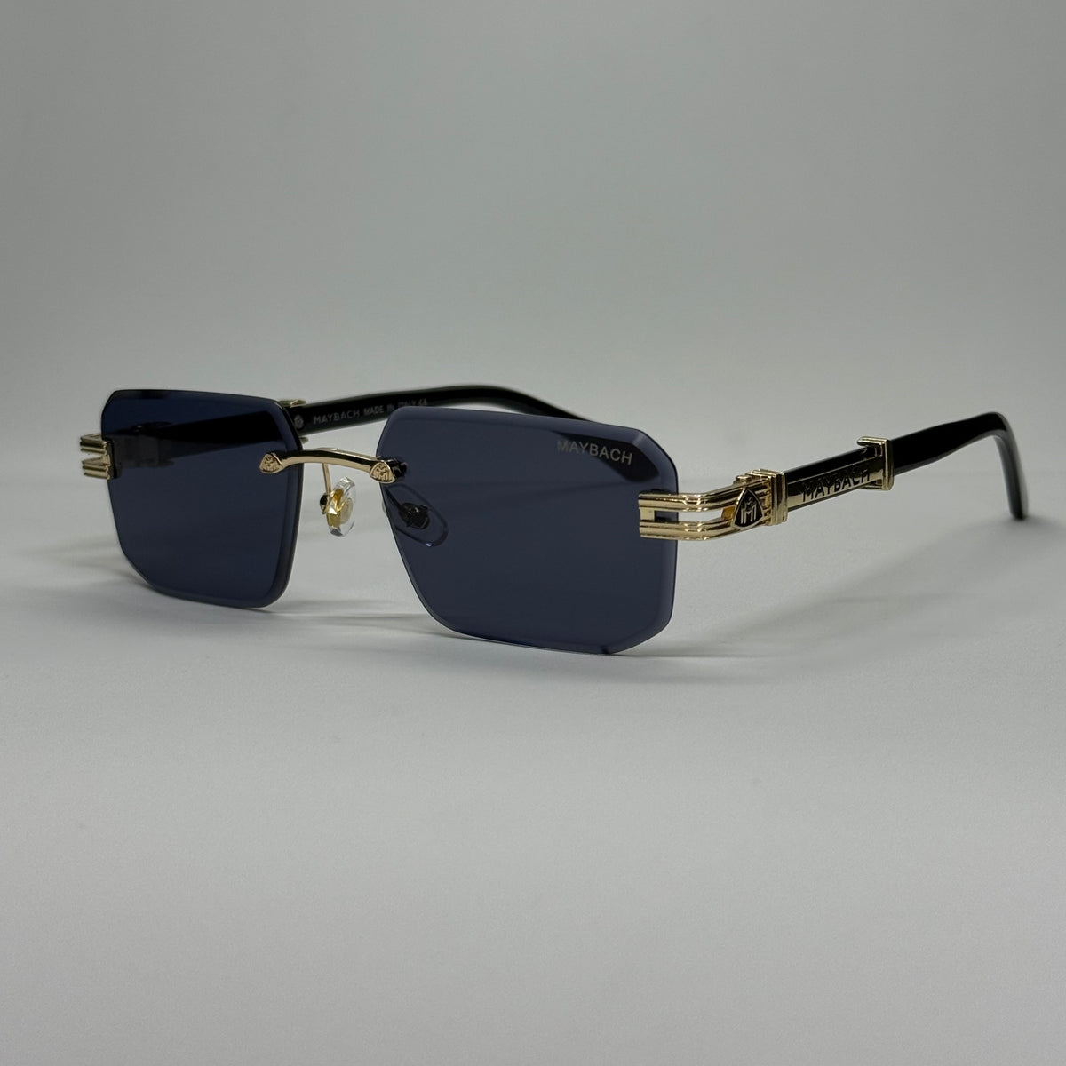 Rimless Luxury M-Emblem | عدسات متدرجة UV400  |42| نظارة شمسية بدون إطار فاخرة