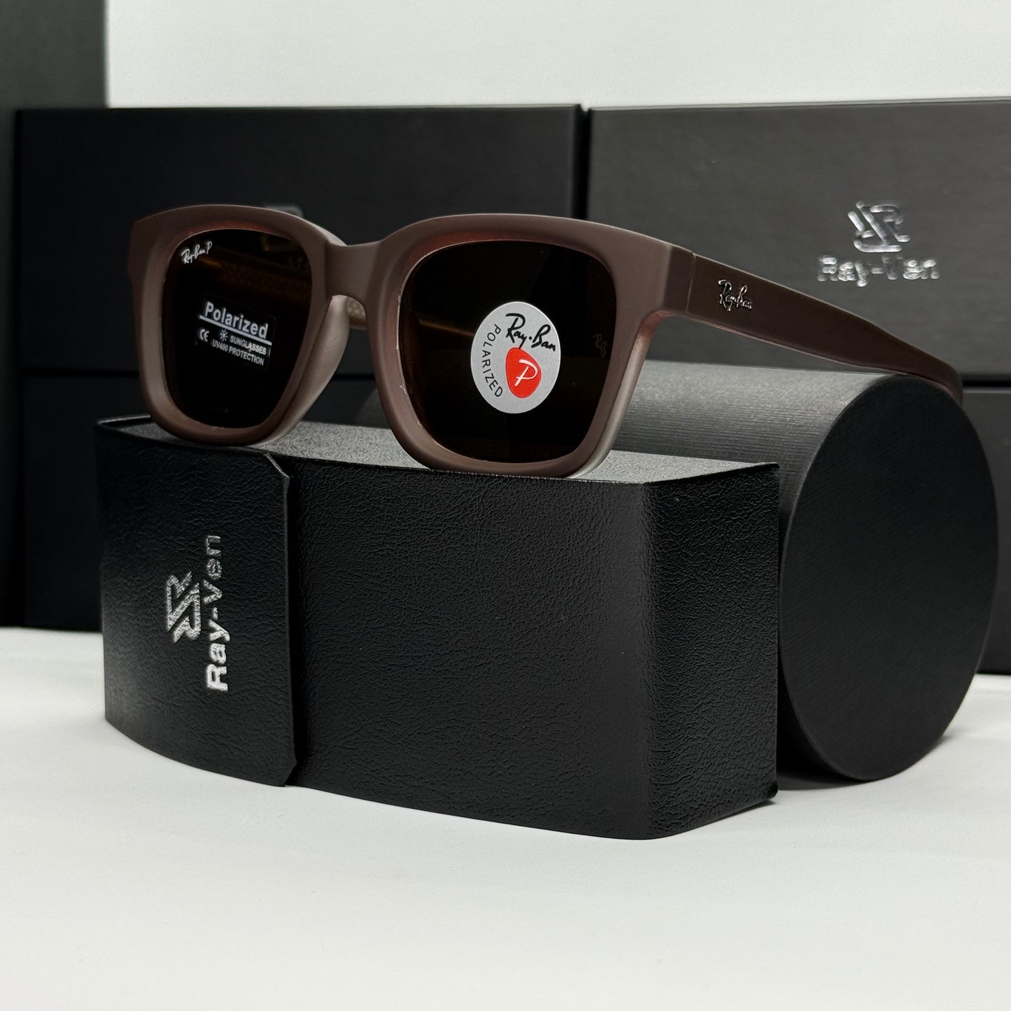 Polarized Wayfarer Classic - نظارة شمسية واي فيرر فاخرة |43| عدسات مستقطبة | إطار أسيتات بمفصلات سوستة