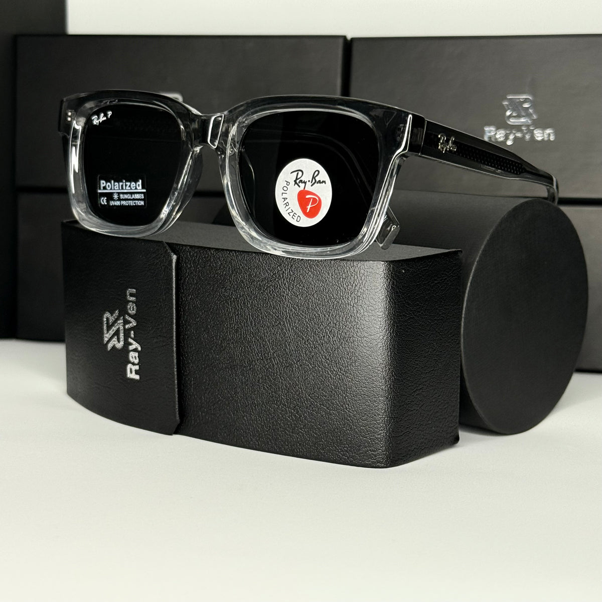 Polarized Wayfarer Classic - نظارة شمسية واي فيرر فاخرة |43| عدسات مستقطبة | إطار أسيتات بمفصلات سوستة