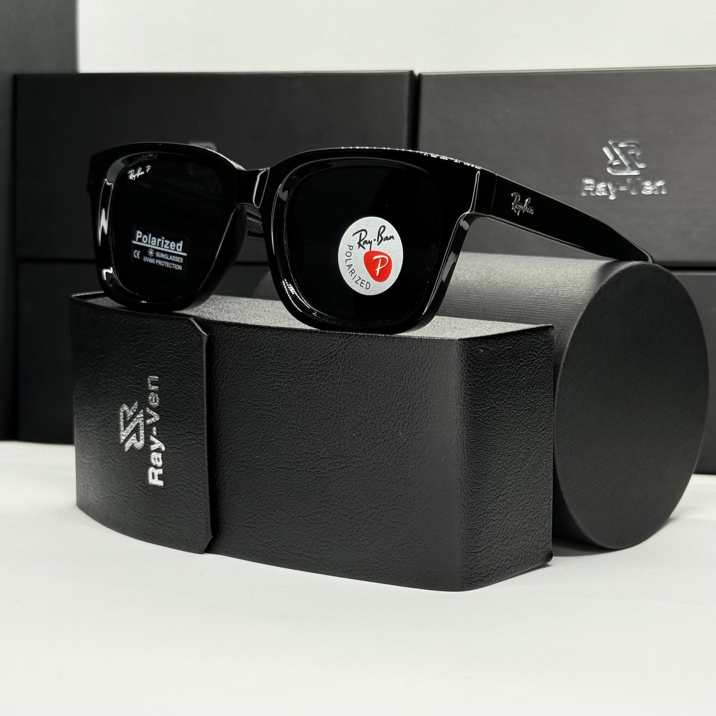 Polarized Wayfarer Classic - نظارة شمسية واي فيرر فاخرة |43| عدسات مستقطبة | إطار أسيتات بمفصلات سوستة