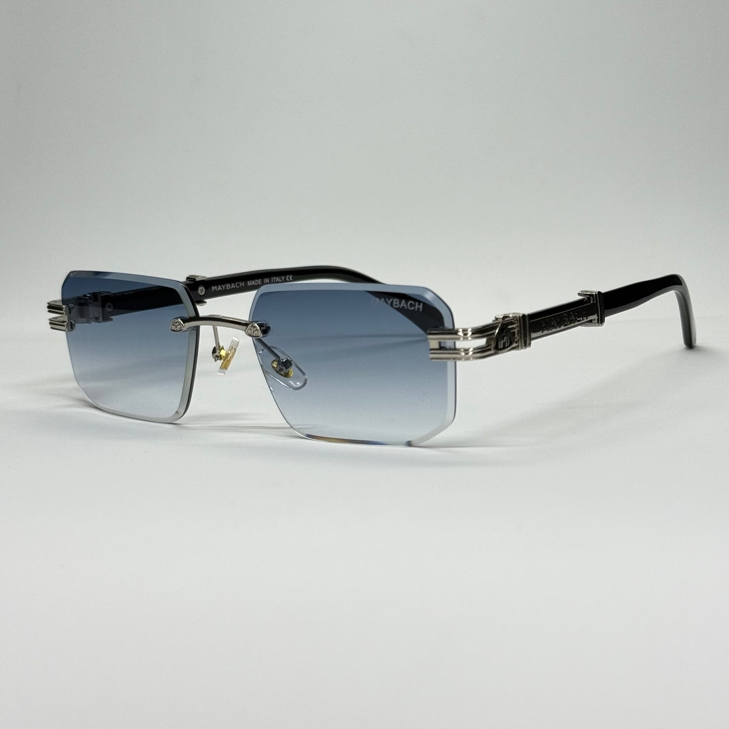 Rimless Luxury M-Emblem | عدسات متدرجة UV400  |42| نظارة شمسية بدون إطار فاخرة