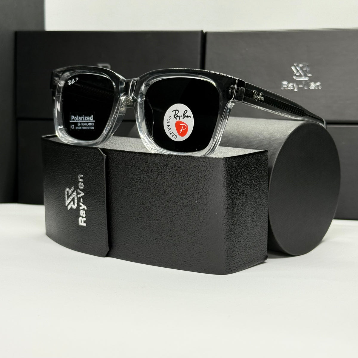 Polarized Wayfarer Classic - نظارة شمسية واي فيرر فاخرة |43| عدسات مستقطبة | إطار أسيتات بمفصلات سوستة