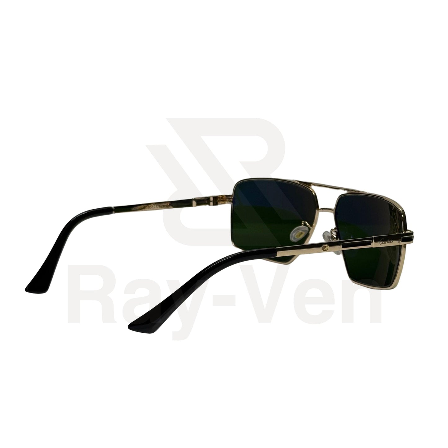 Prestige Classic Series | نظارة شمسية مربعة كلاسيكية - إطار معدني فاخر - عدسات UV400 مضادة للانعكاس