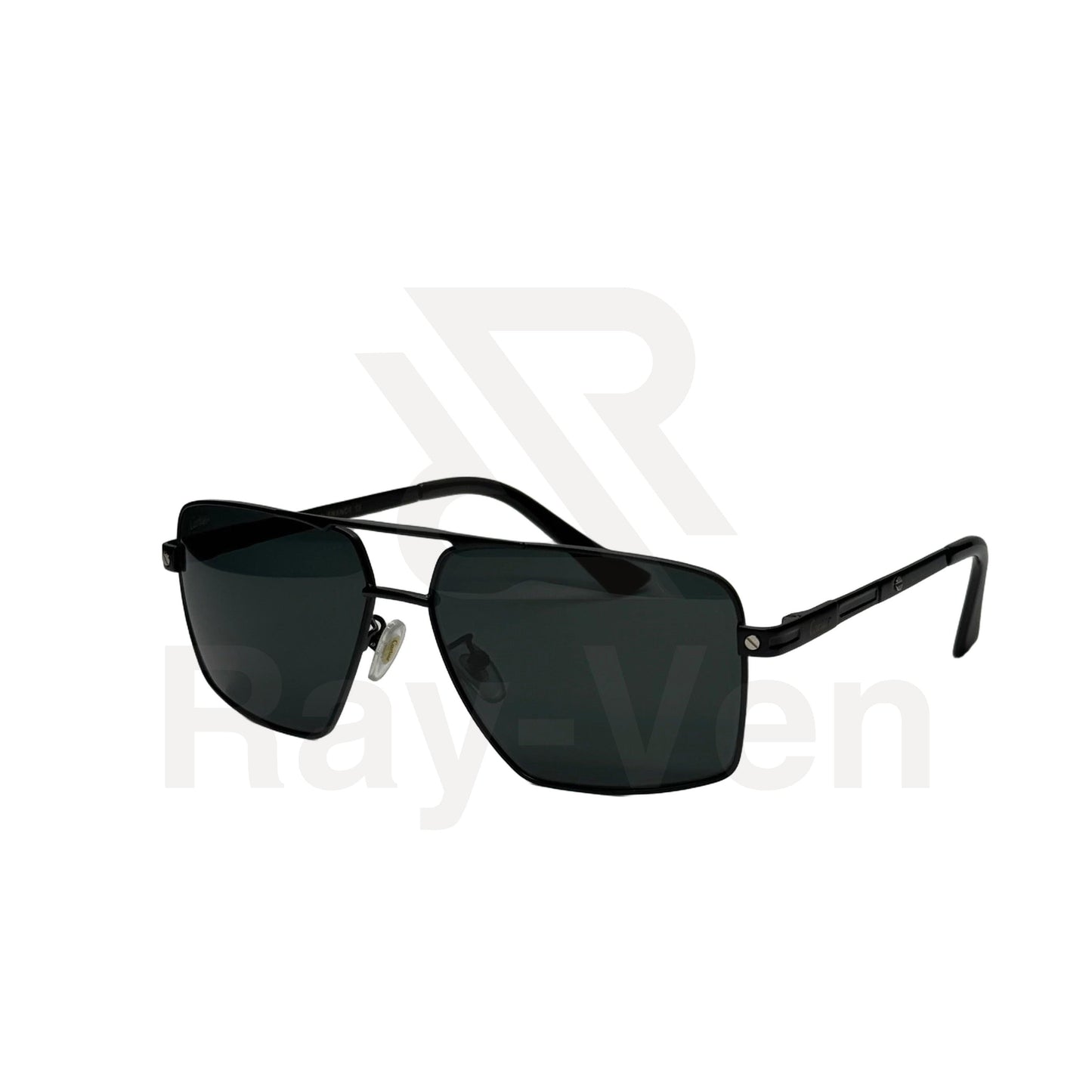 Prestige Classic Series | نظارة شمسية مربعة كلاسيكية - إطار معدني فاخر - عدسات UV400 مضادة للانعكاس