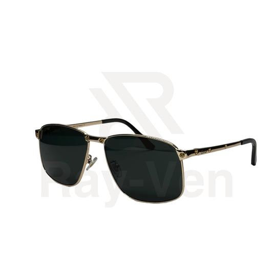 Signature Luxury Series | نظارة شمسية مربعة فاخرة - إطار معدني مميز - عدسات UV400 مضادة للانعكاس #31