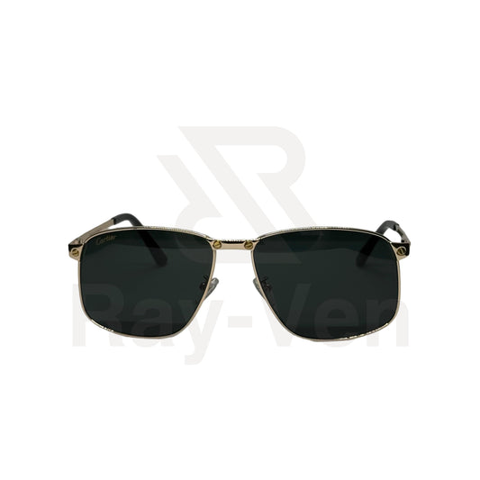 Signature Luxury Series | نظارة شمسية مربعة فاخرة - إطار معدني مميز - عدسات UV400 مضادة للانعكاس #31