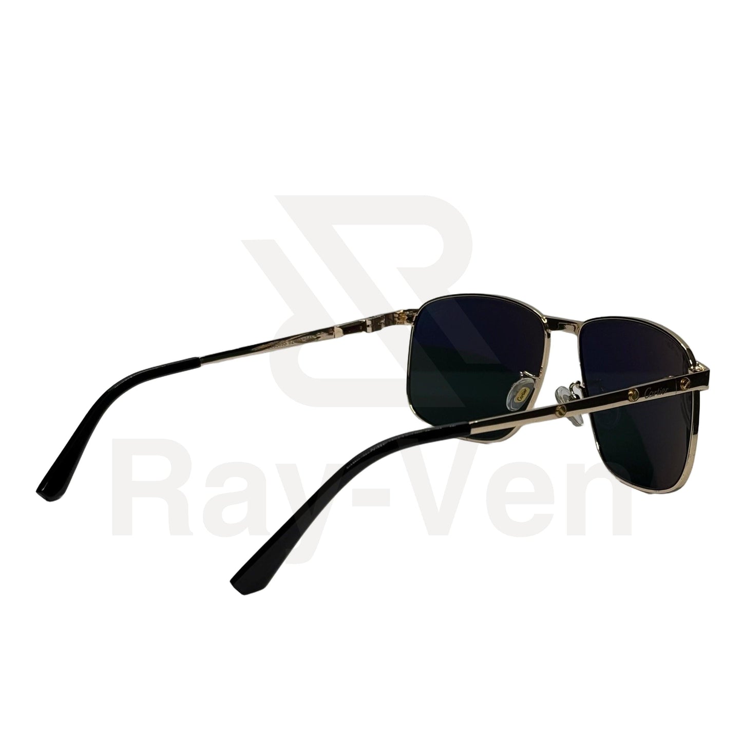 Signature Luxury Series | نظارة شمسية مربعة فاخرة - إطار معدني مميز - عدسات UV400 مضادة للانعكاس #31