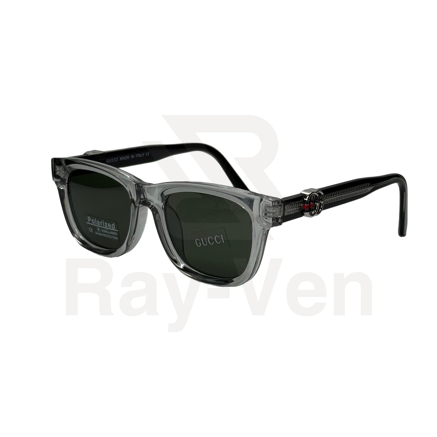 Polarized Acetate Signature | نظارة شمسية مربع فاخرة - عدسات مستقطبة UV400 - إطار أسيتات بمفصلات مميزة