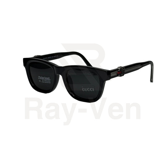 Polarized Acetate Signature | نظارة شمسية مربع فاخرة - عدسات مستقطبة UV400 - إطار أسيتات بمفصلات مميزة