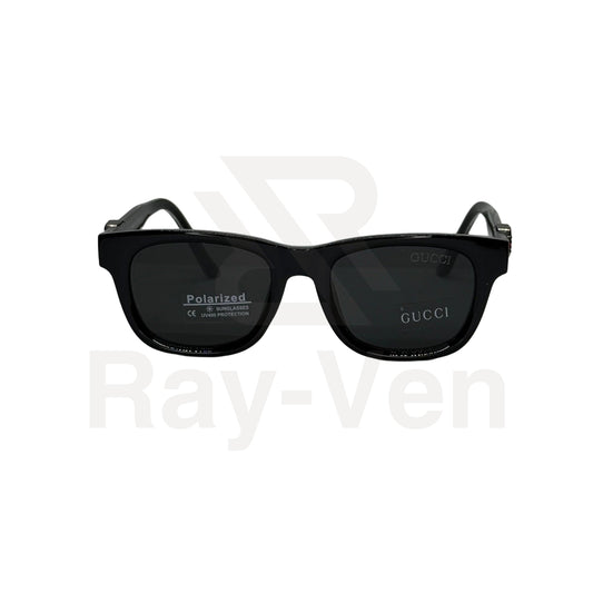 Polarized Acetate Signature | نظارة شمسية مربع فاخرة - عدسات مستقطبة UV400 - إطار أسيتات بمفصلات مميزة