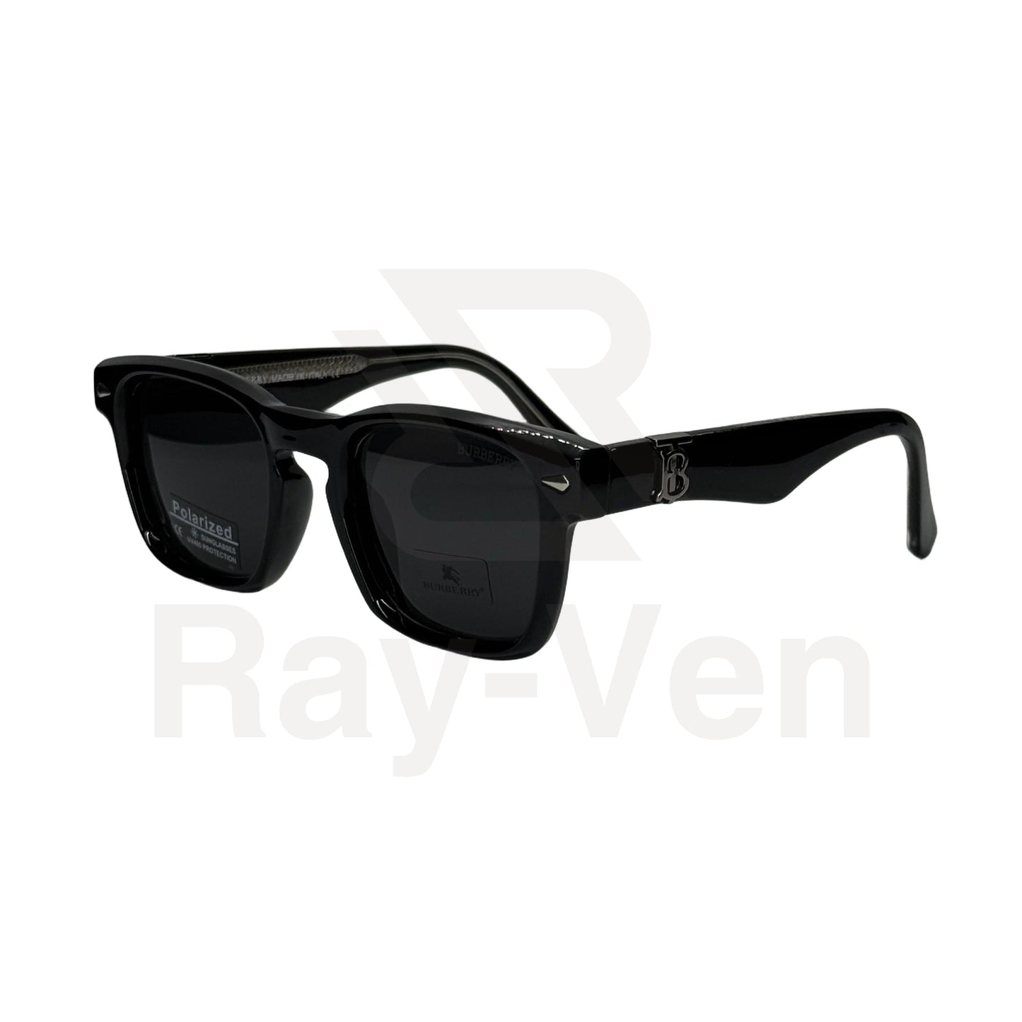 Polarized Premium Icon | نظارة شمسية مربع فاخرة - عدسات مستقطبة UV400 - إطار أسيتات بمفصلات مميزة