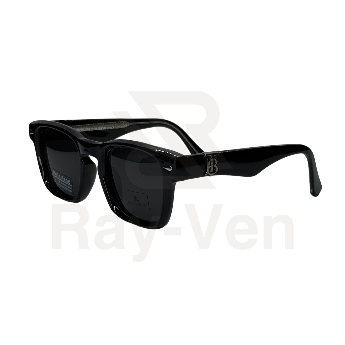 Polarized Premium Icon | نظارة شمسية مربع فاخرة - عدسات مستقطبة UV400 - إطار أسيتات بمفصلات مميزة