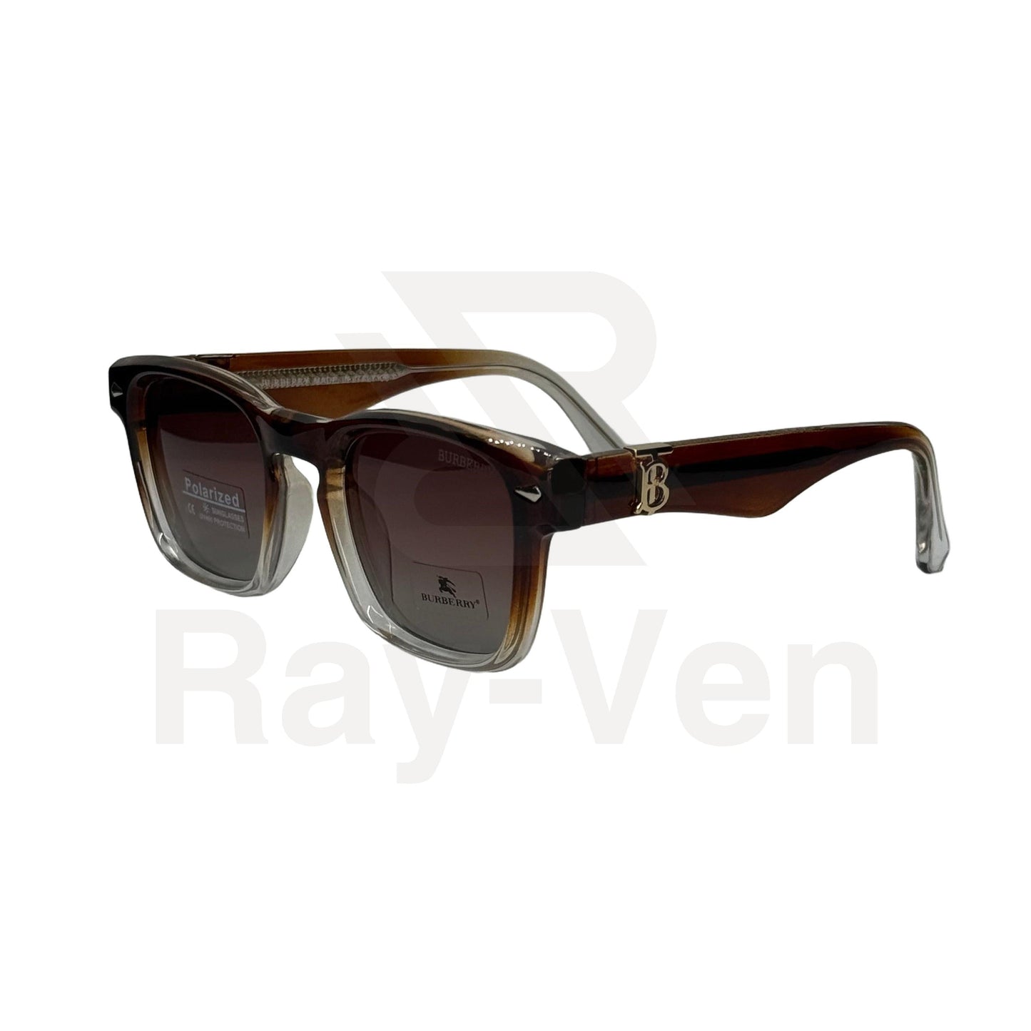 Polarized Premium Icon | نظارة شمسية مربع فاخرة - عدسات مستقطبة UV400 - إطار أسيتات بمفصلات مميزة