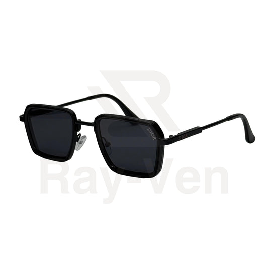 UV400 Luxury Combo | نظارة شمسية مربع فاخرة - عدسات UV400 متدرجة - إطار أسيتات ومعدن ذهبي #40