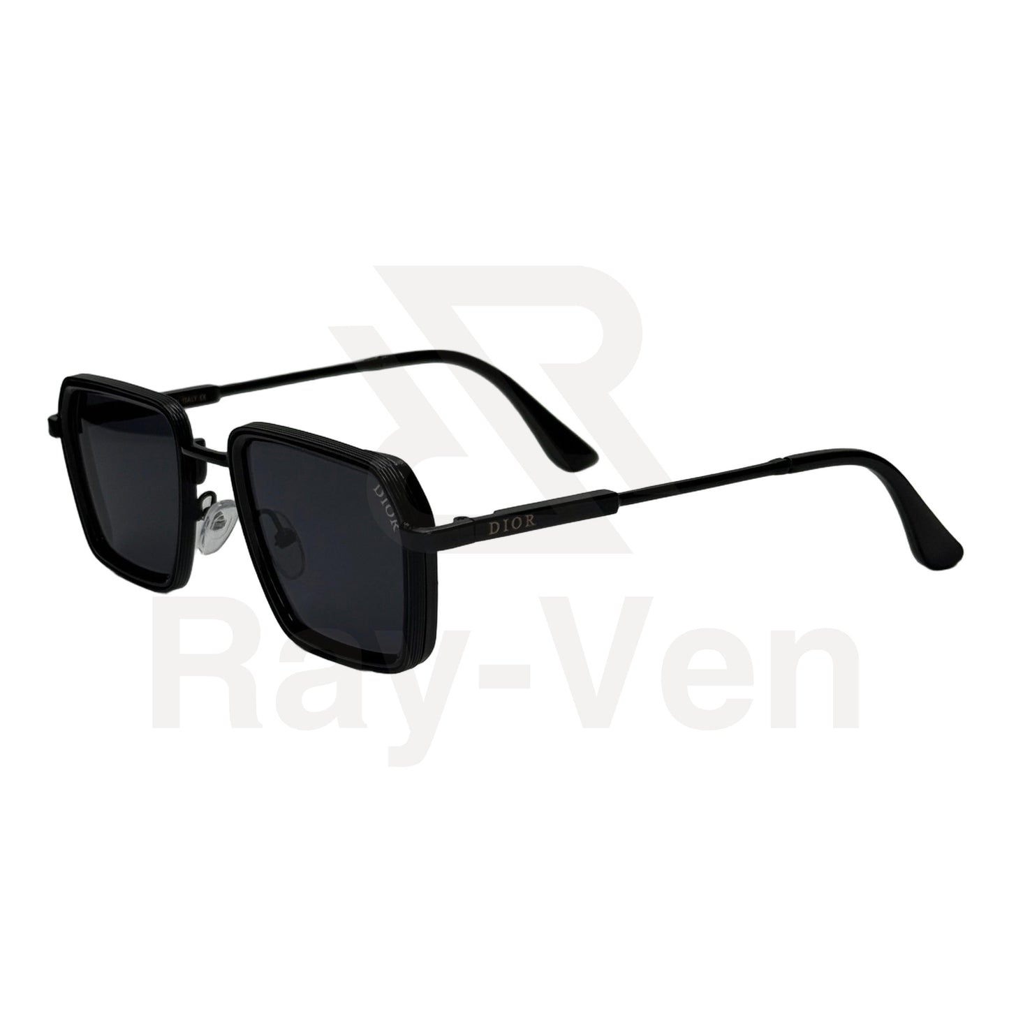 UV400 Luxury Combo | نظارة شمسية مربع فاخرة - عدسات UV400 متدرجة - إطار أسيتات ومعدن ذهبي #40