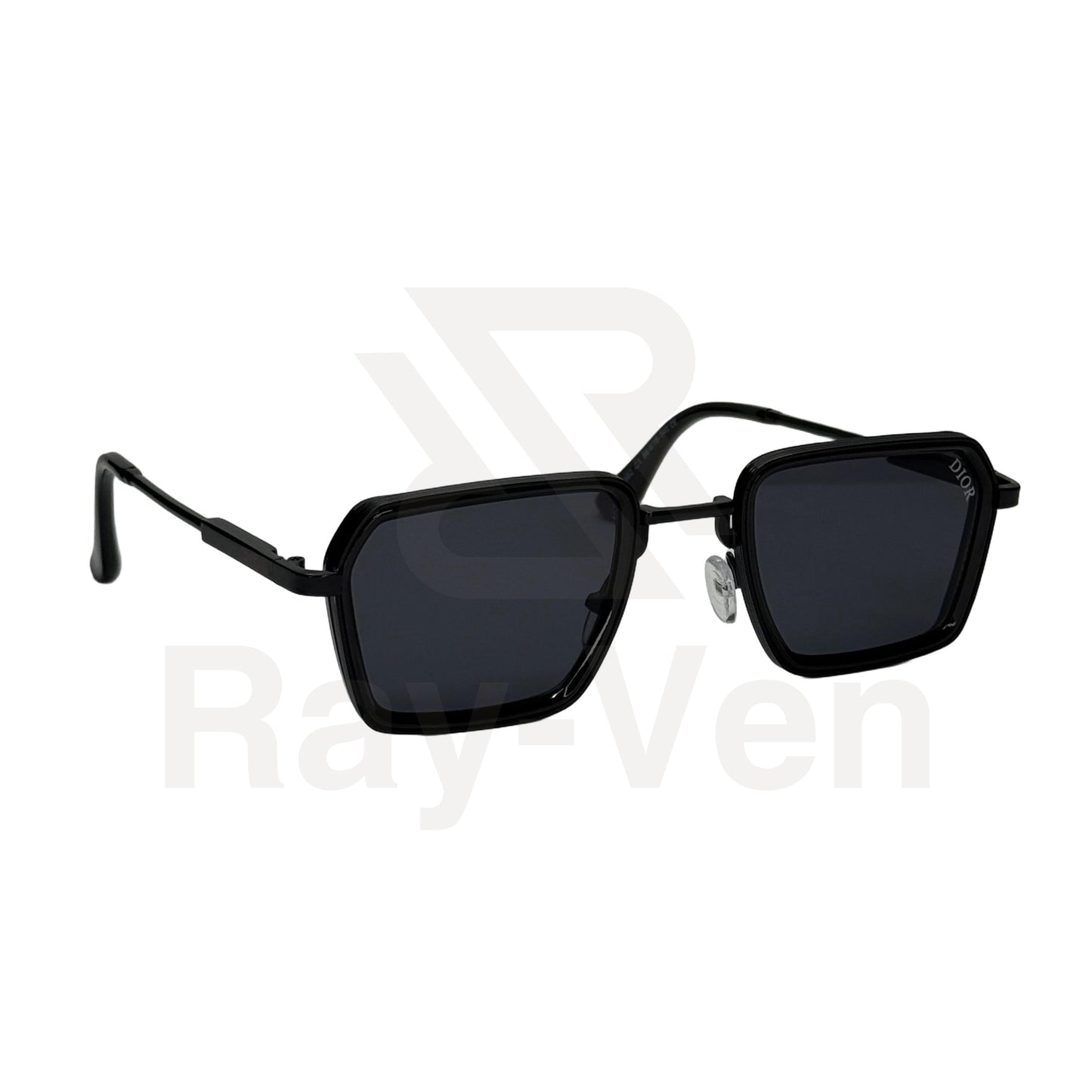 UV400 Luxury Combo | نظارة شمسية مربع فاخرة - عدسات UV400 متدرجة - إطار أسيتات ومعدن ذهبي #40