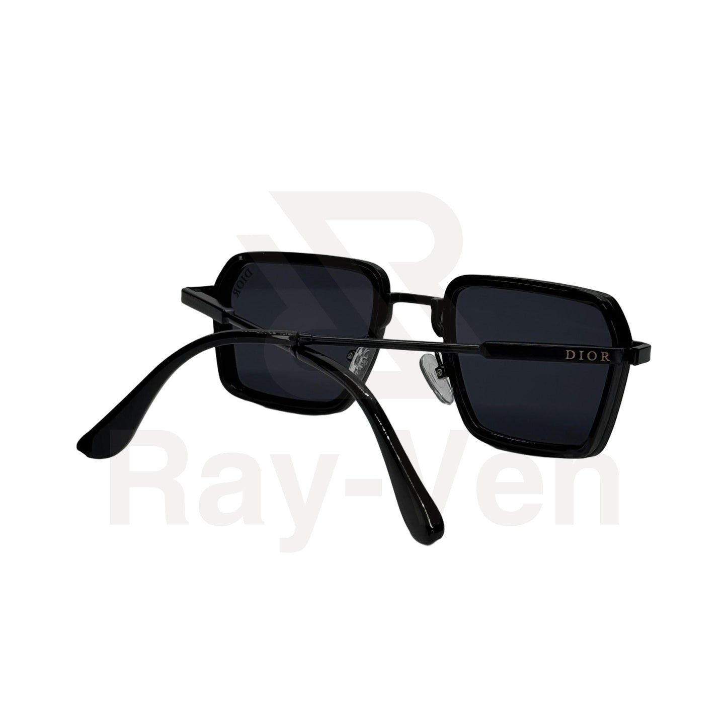 UV400 Luxury Combo | نظارة شمسية مربع فاخرة - عدسات UV400 متدرجة - إطار أسيتات ومعدن ذهبي #40