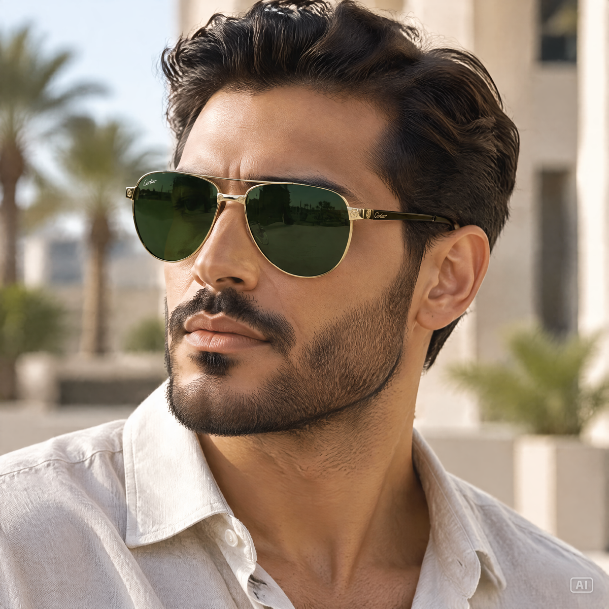Premium, Luxury Feel | نظارة شمسية أفيتور إطار معدني ذهبي - عدسات UV400 مضادة للانعكاس #29