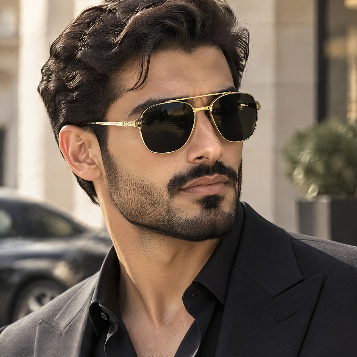Premium Elite Collection | نظارة شمسية أفيتور فاخرة - إطار معدني مميز - عدسات UV400 مضادة للانعكاس #30