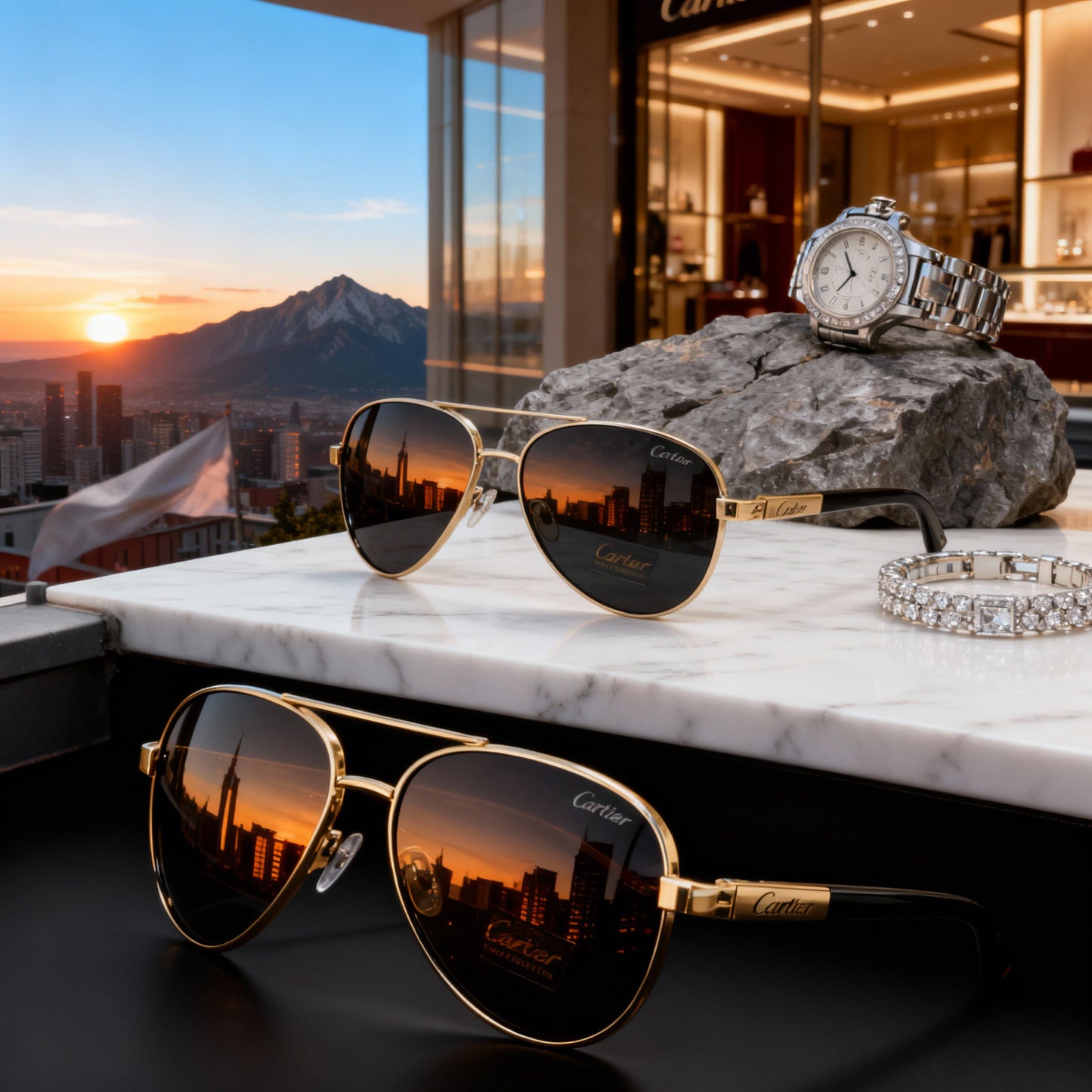 C_R oval glasses  __019__