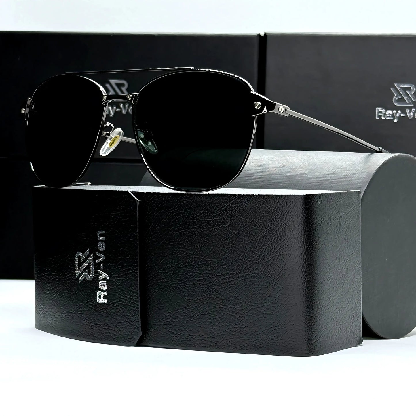 Premium Elite Collection | نظارة شمسية أفيتور فاخرة - إطار معدني مميز - عدسات UV400 مضادة للانعكاس #30