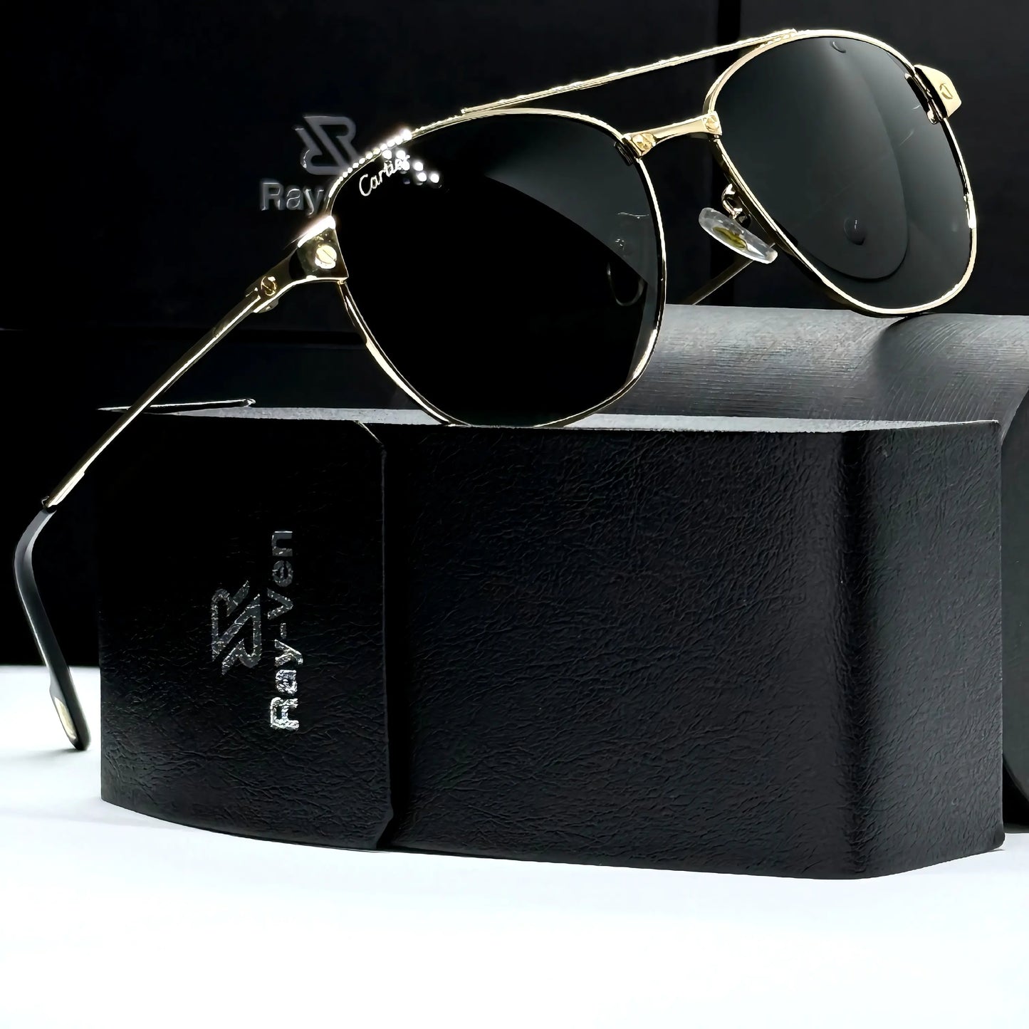 Premium Elite Collection | نظارة شمسية أفيتور فاخرة - إطار معدني مميز - عدسات UV400 مضادة للانعكاس #30