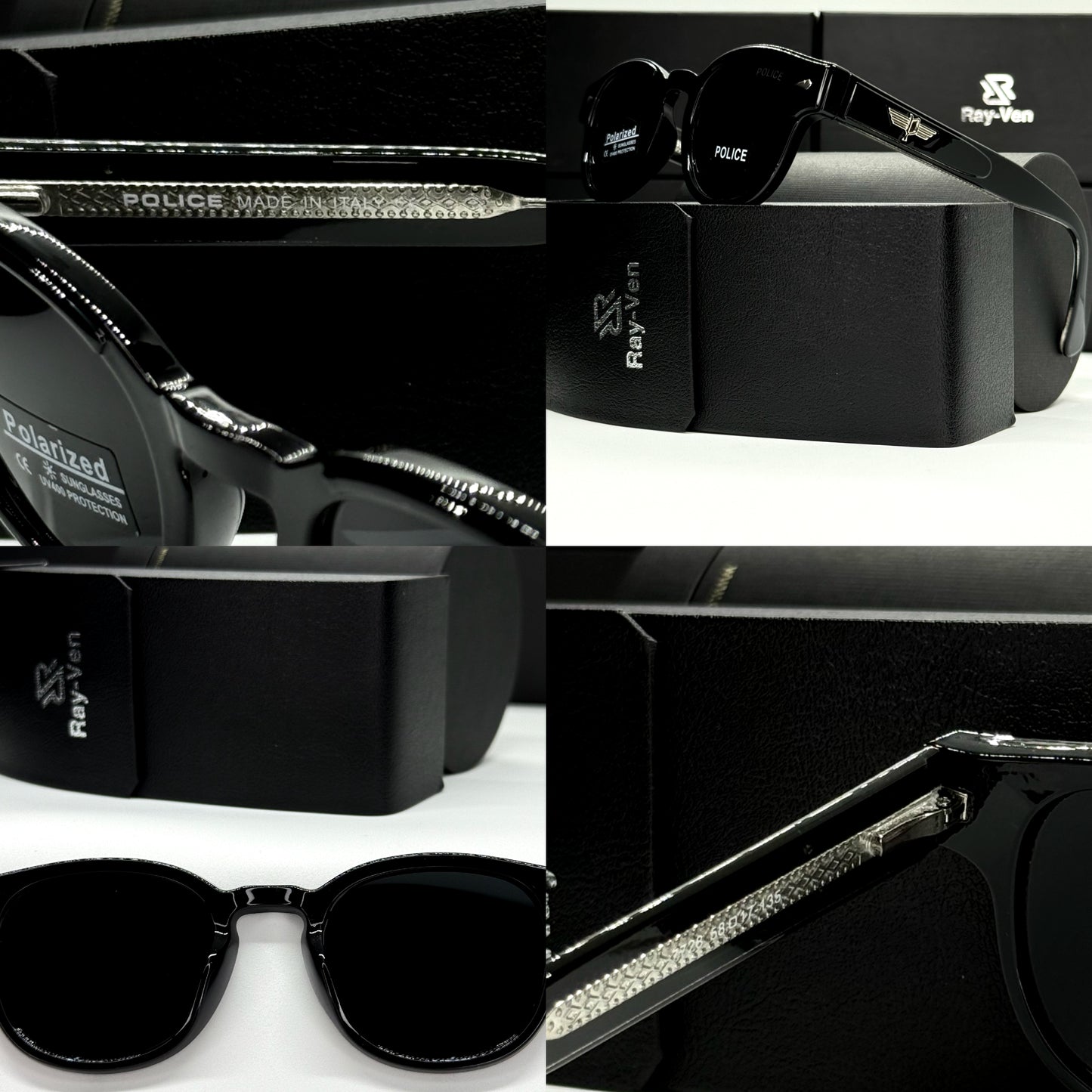 Polarized Classic Legend | نظارة شمسية كلاسيكية فاخرة - عدسات مستقطبة UV400 - إطار أسيتات بمفصلات مميزة #37