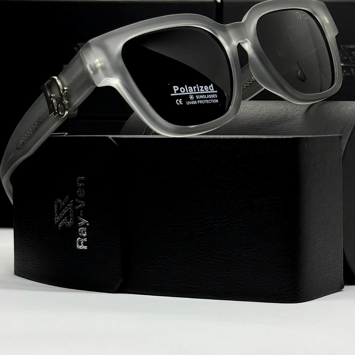 Polarized Acetate Elite | نظارة شمسية مربع فاخرة - عدسات مستقطبة UV400 - إطار أسيتات متين #34