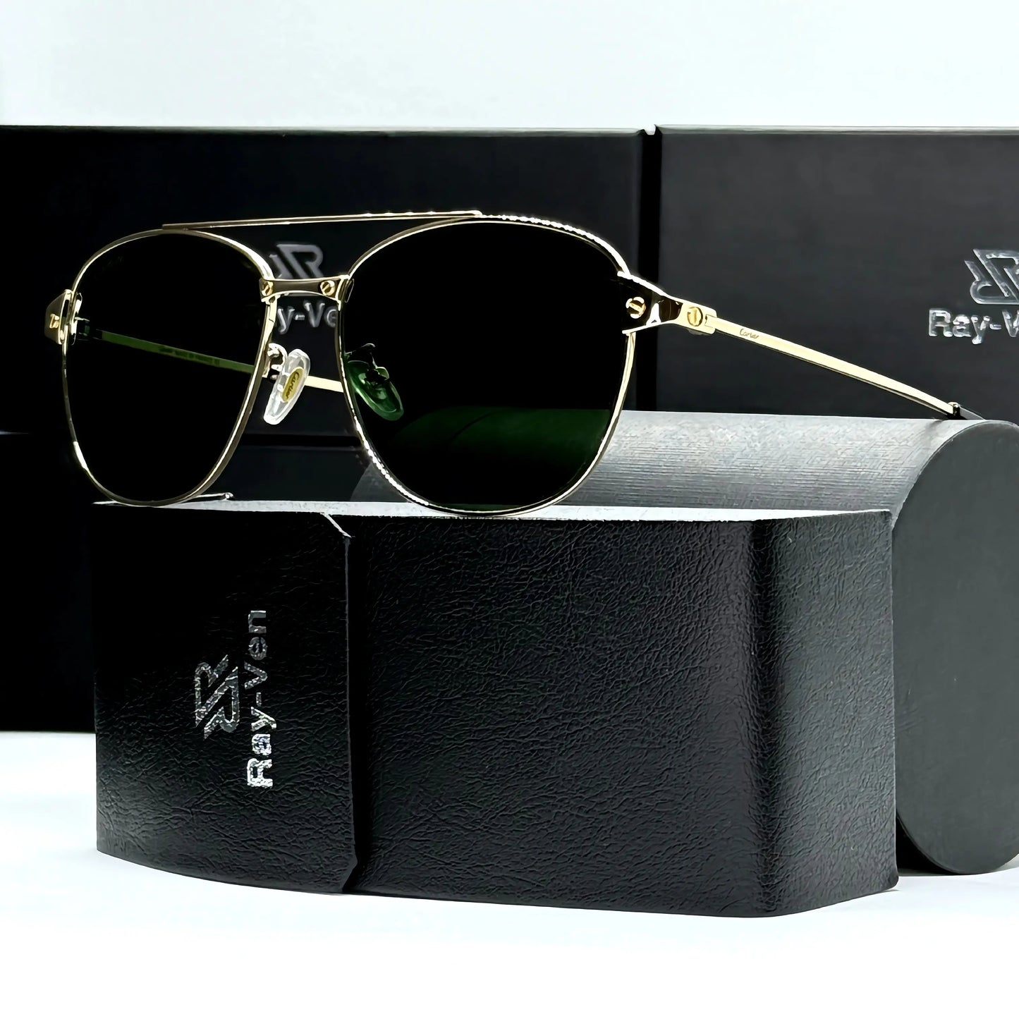 Premium Elite Collection | نظارة شمسية أفيتور فاخرة - إطار معدني مميز - عدسات UV400 مضادة للانعكاس #30