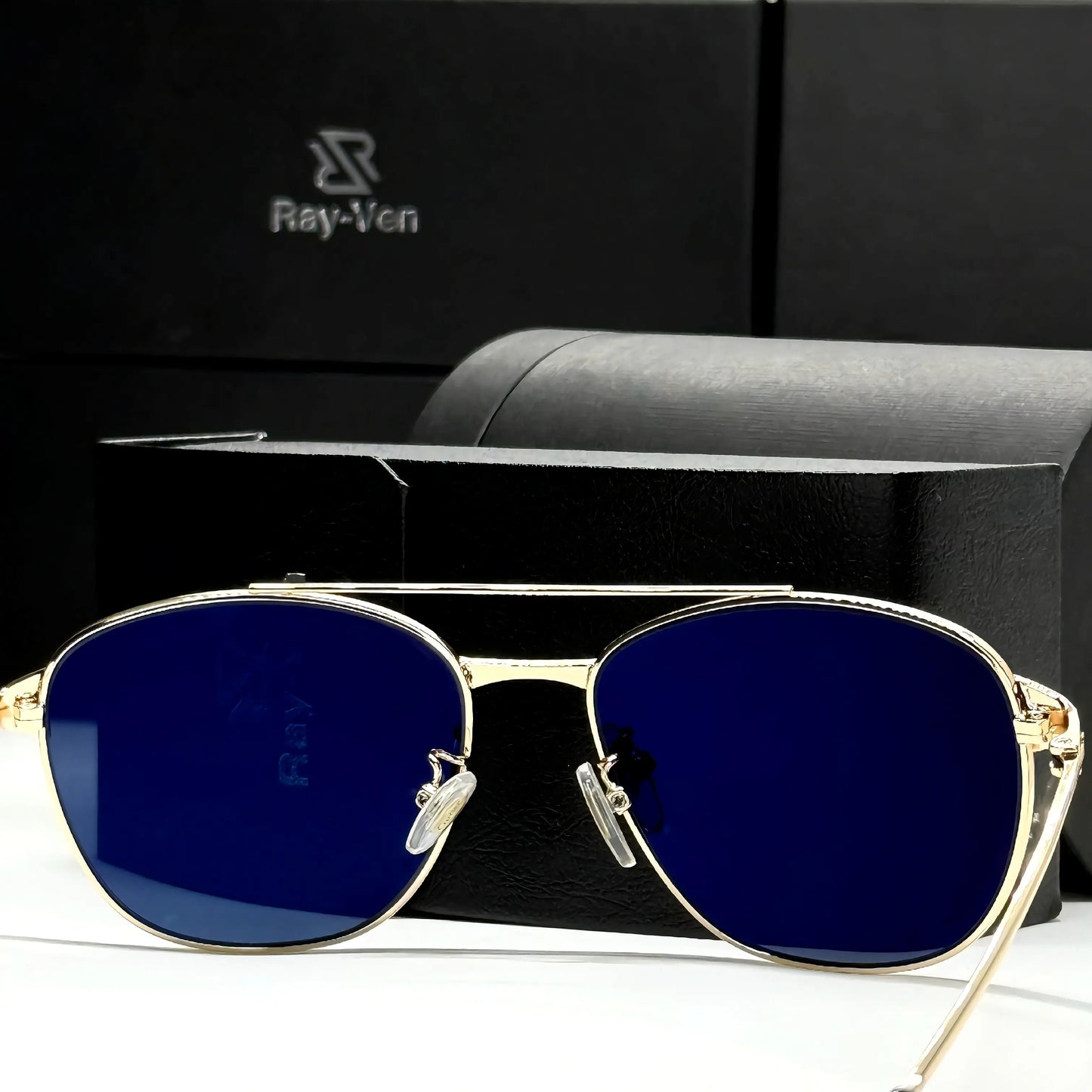 Premium Elite Collection | نظارة شمسية أفيتور فاخرة - إطار معدني مميز - عدسات UV400 مضادة للانعكاس #30