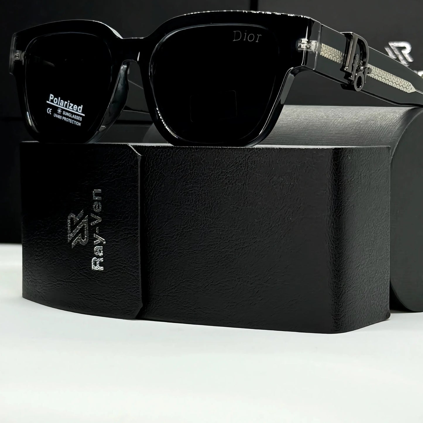 Polarized Acetate Elite | نظارة شمسية مربع فاخرة - عدسات مستقطبة UV400 - إطار أسيتات متين #34
